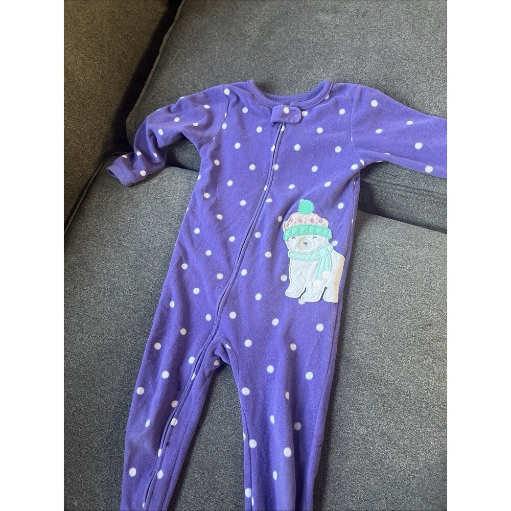 Carter's Girls Purple Fleece Pjs  Size 4T‎